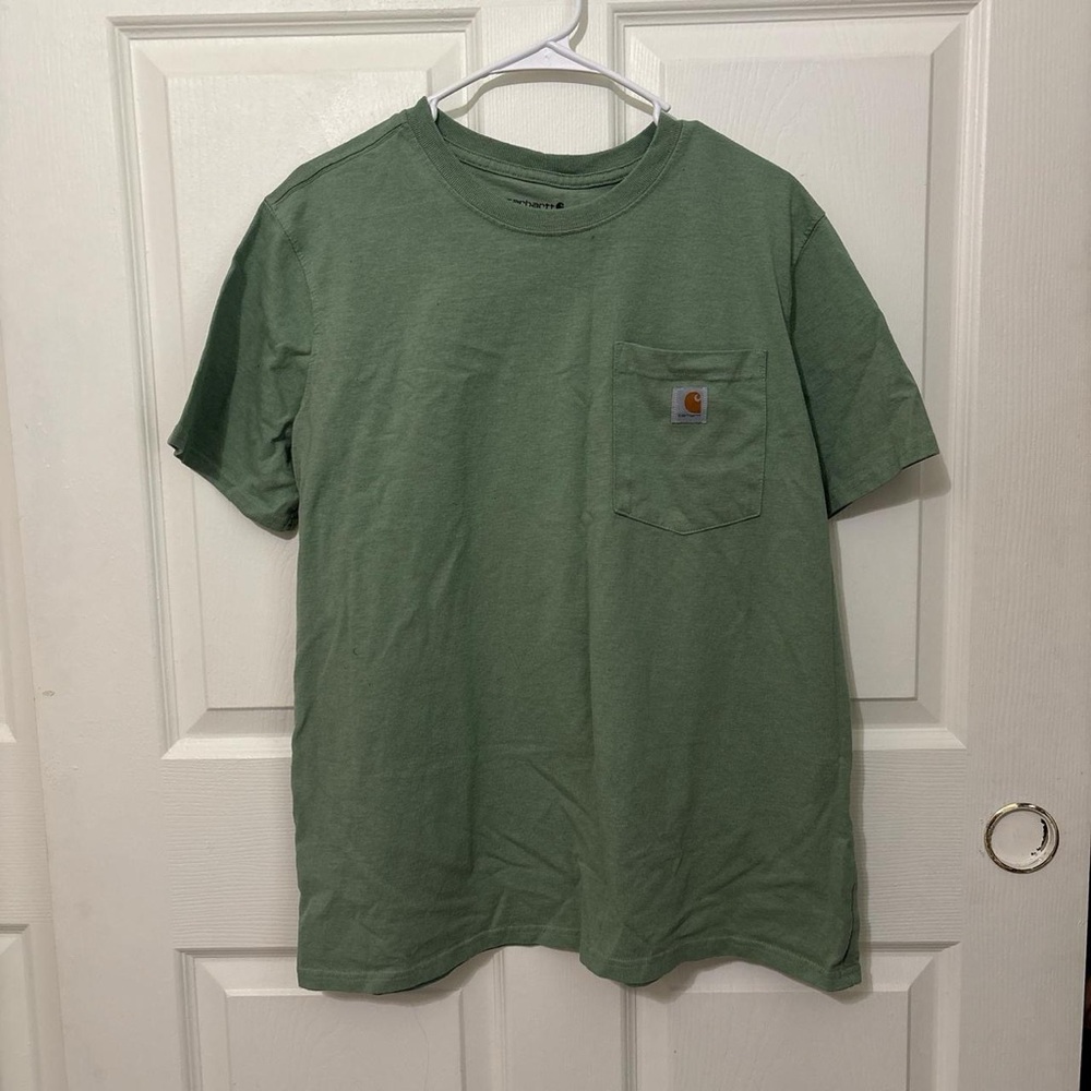Carhartt Women’s Green Pocket T-Shirt